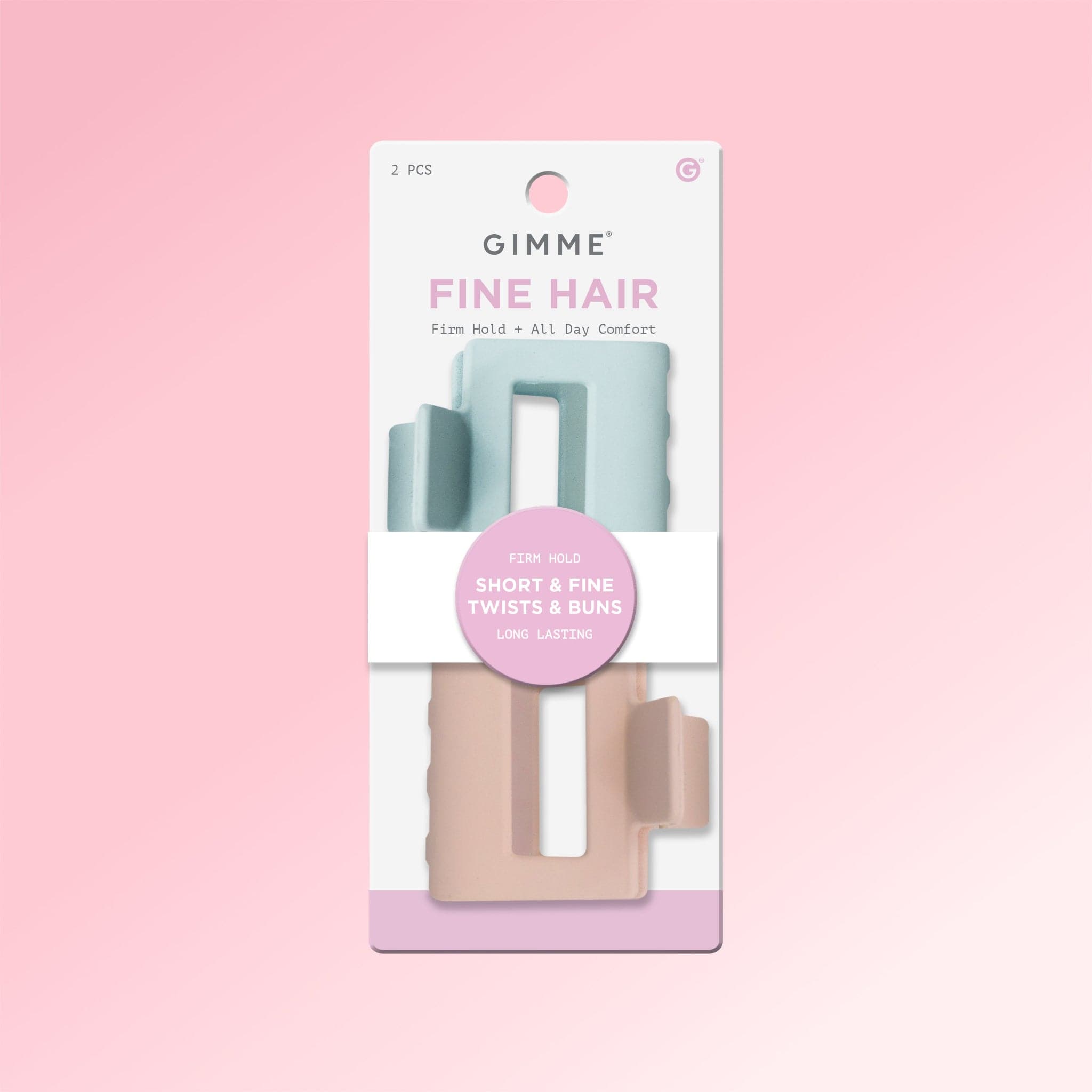 Square Claw Clip Duo