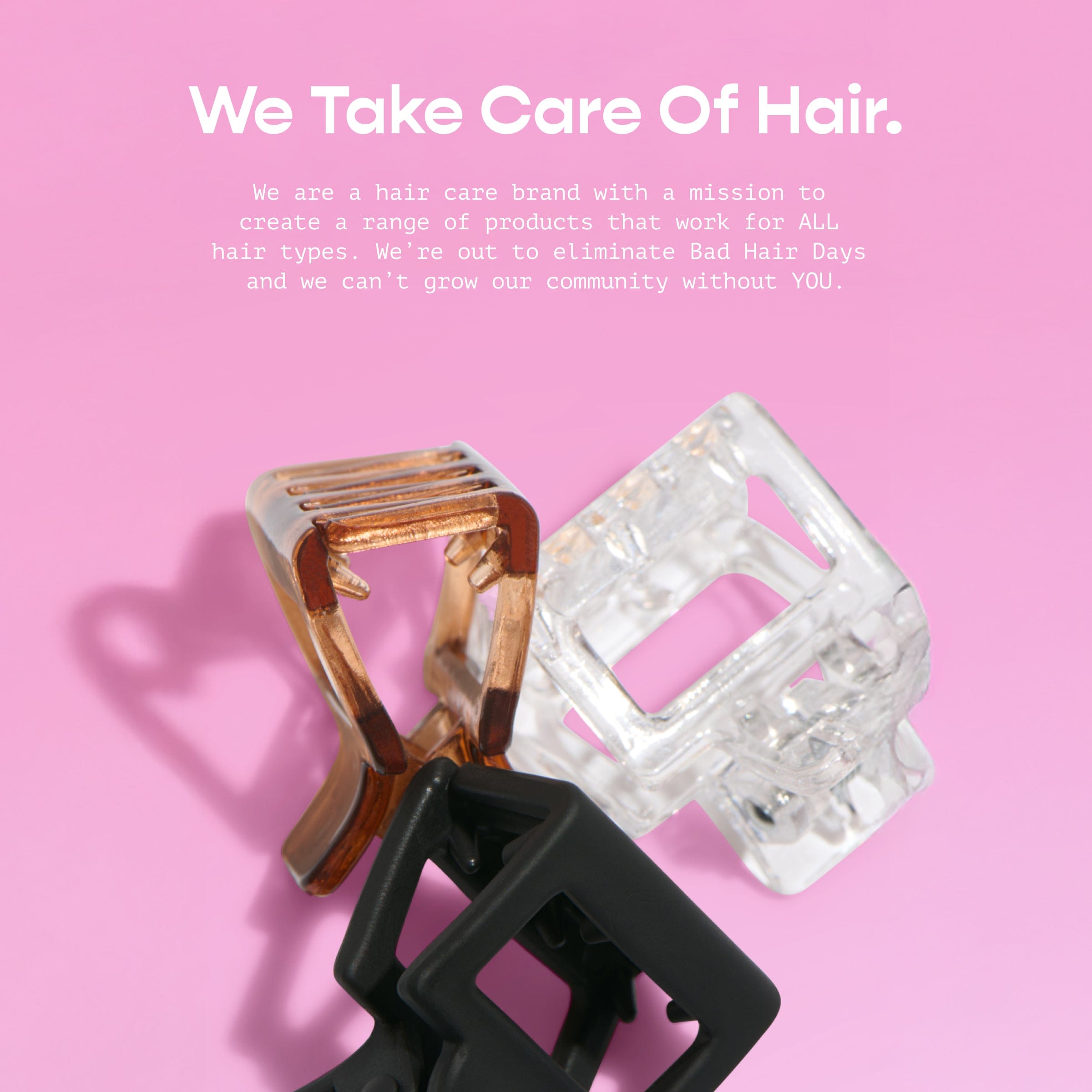 Mini Rectangle Claw Clips